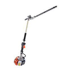 15.7-inch 26CC 2 Cycle Gas Hedge Trimmer, Gas Powered Pole Hedge Trimmer with Dual Sided Dual Action Blade, Adjustable Trimmer Head, Suitable for Trimming Shrubs, Bushes