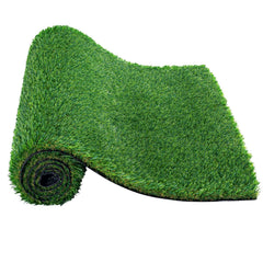 Artifical Grass, 3 x 5 ft Rug Green Turf, 1.38" Fake Door Mat Outdoor Patio Lawn Decoration, Easy to Clean with Drainage Holes, Perfect For Multi-Purpose Home Indoor Entryway Scraper Dog Mats