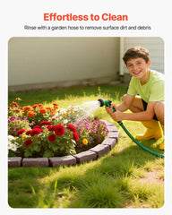 Faux Stone Landscape Edging 1180 x 95 x 57 mm Garden Lawn Edging for Walkway Brown