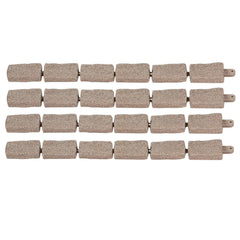 Faux Stone Landscape Edging 1180 x 95 x 57 mm Garden Lawn Edging for Walkway Brown