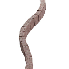 Fake Stone Landscape Edging1190 x 100 x 155mm Lawn Edging Fade-Resistant Brown
