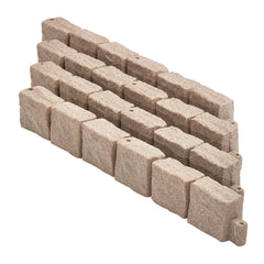 Fake Stone Landscape Edging1190 x 100 x 155mm Lawn Edging Fade-Resistant Brown