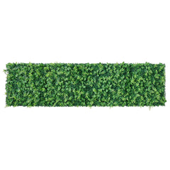 Artificial Plant Wall, 4 PCS 61 x 243.8 cm Artificial Boxwood Panels, Sun Protection Greenery Backdrop Privacy Hedge Fence, Fake Grass Screen for Wedding, Indoor, Outdoor Garden, Backyard