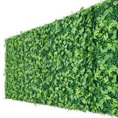 Artificial Plant Wall, 4 PCS 61 x 243.8 cm Artificial Boxwood Panels, Sun Protection Greenery Backdrop Privacy Hedge Fence, Fake Grass Screen for Wedding, Indoor, Outdoor Garden, Backyard