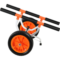 Adjustable Kayak Cart Canoe Boat Carrier 450lbs Load with 12'' Solid Tires