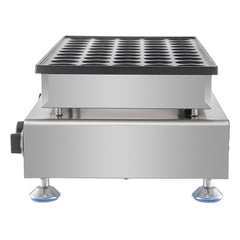 50PCS Mini Dutch Pancake Maker, Non-stick Stainless Steel Dorayaki Baker, 1800W Commercial Electric Poffertjes Grill Pan, Dual Temp & Time Control, for Kitchen Restaurant Breakfast Dessert