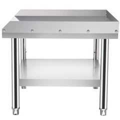 Stainless Steel Equipment Grill Stand, 122 x 76 x 61cm Stainless Table, Grill Stand Table with Adjustable Storage Undershelf, Equipment Stand Grill Table for Hotel, Home, Restaurant Kitchen