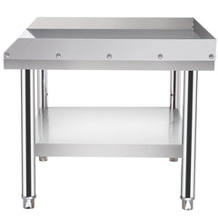Stainless Steel Equipment Grill Stand, 152x76x61 cm Stainless Table, Grill Stand Table with Adjustable Storage Undershelf, Equipment Stand Grill Table for Hotel, Home, Restaurant Kitchen