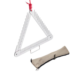 24in Aquatic Weed Rake, 3-Sided Lake Weed Rake with Handle, Portable and Foldable Pond Water Grass Razor, Stainless Steel Throwable Floating Pond Weeds Cutter with 30 ft Rope, for Lakes Ponds