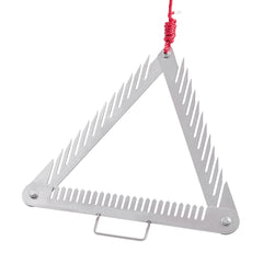 24in Aquatic Weed Rake, 3-Sided Lake Weed Rake with Handle, Portable and Foldable Pond Water Grass Razor, Stainless Steel Throwable Floating Pond Weeds Cutter with 30 ft Rope, for Lakes Ponds