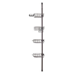42" to 114" High Shower Corner Caddy Tension Pole Rust-Proof Tension Pole