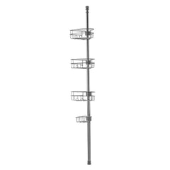 39" to 125" High Shower Corner Caddy Tension Pole Rust-Proof Tension Pole