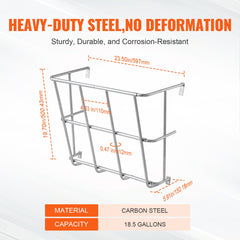 Livestock Hay Feeder 18.5 Gallons Wall Mounted Goat Hay Rack for Horses