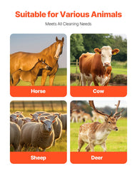 Livestock Scratching Brush 2Pcs Itch Relief Horse Scratcher Brush 17.1 in