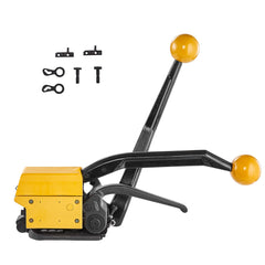 VEVOR Steel Strapping Tool for 13-19 mm Width, 3-in-1 (Tensioner, Crimper, Cutter) Manual Belt Packaging Banding Machine Packaging Metal Steel Strapping Banding Tool Machine for Stainless Steel Strap