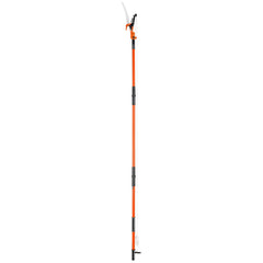 Manual Pole Saw, 2.24 m-8.24 m Extendable Tree Pruner, Sharp Steel Blade and Scissors High Branches Trimming, Branch Trimmer with Lightweight 8 Fiberglass Handles, for Pruning Palms and Shrubs