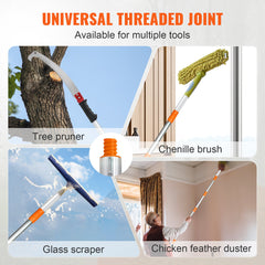 Manual Pole Saw Extendable Tree Pruner 1.4 m-3 m Aluminum Alloy Pole