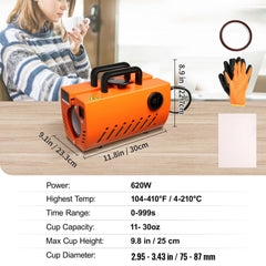 Mug Heat Press, 30oz Tumbler Heat Press Machine, Sublimation Transfer 11-15oz 16-25oz 30oz Straight Skinny Tumblers, Cup Heat Press with Heat-resist Gloves & Tape, DIY Ceramic Mugs Cups Glasses