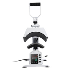Hat Heat Press Machine, with 4 Interchangeable Platens and Caps Stretcher, Precise Temperature & Time Control, Heat Press for Hats and Caps, for HTV Iron On and Sublimation Projects, White