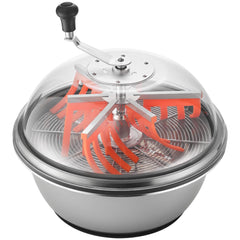 Bud Leaf Bowl Trimmer, 490 mm Manual Bud Trimmer, with Sharp Stainless Steel Blades, Visual Cutting, Wet & Dry Hydroponic Cutting Machine, Twisted Spin Cut for Plants Leaves Buds Flowers