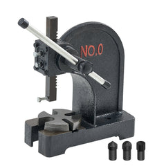 Arbor Press, 0.5 Ton Manual Arbor Press, 11.68" Maximum Height, Cast Iron Heavy-duty Manual Desktop Arbor Press, Precision Hand Press for Stamping, Bending, Stretching, Forming