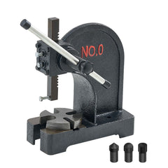 Arbor Press, 0.5 Ton Manual Arbor Press, 11.68" Maximum Height, Cast Iron Heavy-duty Manual Desktop Arbor Press, Precision Hand Press for Stamping, Bending, Stretching, Forming