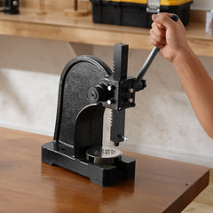 Arbor Press, 1 Ton Manual Arbor Press, 5.9" Maximum Height, Cast Iron Heavy-duty Manual Desktop Arbor Press, Precision Hand Press for Stamping, Bending, Stretching, Forming