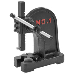 Arbor Press, 1 Ton Manual Arbor Press, 5.9" Maximum Height, Cast Iron Heavy-duty Manual Desktop Arbor Press, Precision Hand Press for Stamping, Bending, Stretching, Forming