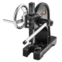 Arbor Press, 1 Ton Manual Arbor Press with Handwheel, 15cm Maximum Height, Cast Iron Heavy-duty Manual Desktop Arbor Press, Precision Hand Press for Stamping, Bending, Stretching, Forming