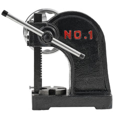 Arbor Press, 1 Ton Manual Arbor Press with Handwheel, 15cm Maximum Height, Cast Iron Heavy-duty Manual Desktop Arbor Press, Precision Hand Press for Stamping, Bending, Stretching, Forming