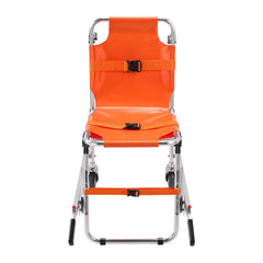 EMS Stair Chair, 159 kg Load Capacity, Foldable Aluminum Emergency Stair Climbing Wheelchair with 2 Wheels, Portable Stair Lift Chair Ambulance Firefighter Evacuation Use for Elderly, Disabled