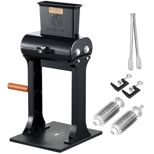 Commercial Meat Tenderizer, Heavy Duty Stainless Steel Meat Tenderizer Machine, Quick and Easy Manual Operation Kitchen Tool, 148mm Feed Port for Beef, Turkey, Chicken, Pork, Steak, and Fish