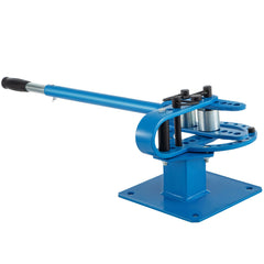YP-9 Manual Bender, Soild Round Square Bar Metal Bender with 7 Bending Dies, Metal Rod Bar Bender Bending Tool for Construction Site Auto Repair