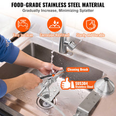 Manual Oil Press Machine, Stainless Steel Oil Extractor Machine, Detachable Oil Presser for Effortless Cleaning, Household Oil Expeller for Pressing Peanuts, Sesame Seeds, Rapeseed, Tea Seeds