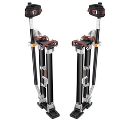 Drywall Stilts, 61-101.6 cm Adjustable Aluminum Tool Stilts with Protective Knee Pads, Durable and Non-slip Work Stilts for Sheetrock Painting, Walking, Taping, Black