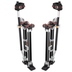 Drywall Stilts, 61-101.6 cm Adjustable Aluminum Tool Stilts with Protective Knee Pads, Durable and Non-slip Work Stilts for Sheetrock Painting, Walking, Taping, Black
