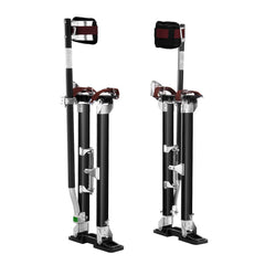 Drywall Stilts, 61-101.6 cm Adjustable Aluminum Tool Stilts with Protective Knee Pads, Durable and Non-slip Work Stilts for Sheetrock Painting, Walking, Taping, Black