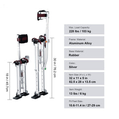 Drywall Stilts Aluminum Tool Stilts 45.7-76.2cm Adjustable Painting Taping