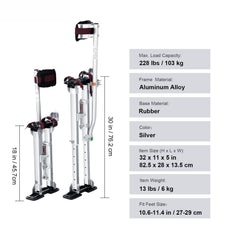 Drywall Stilts Aluminum Tool Stilts 45.7-76.2cm Adjustable Painting Taping