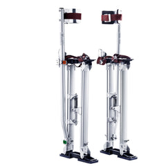 Drywall Stilts, 24''-40'' Adjustable Aluminum Tool Stilts with Protective Knee Pads, Durable and Non-Slip Work Stilts for Sheetrock Painting, Walking, Taping, Silver