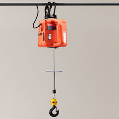 3-in-1 Electric Hoist Winch, 500 kg Capacity, 1500W Portable Electric Power Winch, 7.6 m Lifting Height, 5 m/min with Manual, Wired & Wireless Remote Control for Factory, Warehouss, Garage