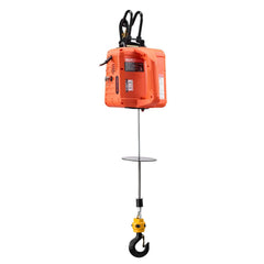 3-in-1 Electric Hoist Winch, 500 kg Capacity, 1500W Portable Electric Power Winch, 7.6 m Lifting Height, 5 m/min with Manual, Wired & Wireless Remote Control for Factory, Warehouss, Garage