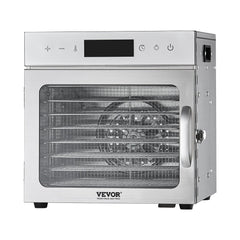 Food Dehydrator Machine, 8 Stainless Steel Trays, 400W Electric Food Dryer with Adjustable Temperature & 24-Hour Timer, Freeze Dryer for Jerky, Meat, Fruit, Vegetables, Herbs, Dog Treats