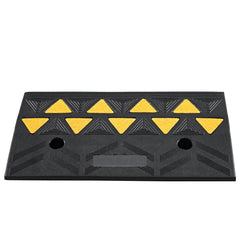 Rubber Curb Ramp 10.8 cm Rise Height Sidewalk Curb Ramp, 30 cm Width 50 cm Length Driveway Ramp for Curb, 15T Heavy Duty Rubber Ramp for Forklifts, Trucks, Buses, Cars, Wheelchairs, Bikes