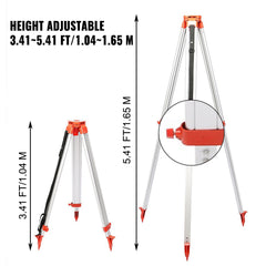 Super Combination 1.65m Aluminum Tripod + 5m Staff For Rotary Laser Leveltop