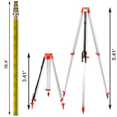 Super Combination 1.65m Aluminum Tripod + 5m Staff For Rotary Laser Leveltop