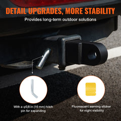 50mm Trailer Shackle Hitch Receiver Heavy Duty Tow Recovery for Truck Jeep