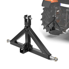 3 Point Hitch Receiver with 2 in Receiver, 3pt Quick Hitch Attachment, 3,000 lbs Capacity, Heavy Duty Tractor Tow Drawbar Adapter, Compatible with Kubota, Mahindra, John Deere, Massey Ferguson