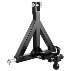 3 Point Trailer Hitch 2 in Receiver, 3pt Quick Hitch Attachment with 3 Trailer Balls, Tractor Tow Drawbar Adapter, Compatible with Kubota, Mahindra, Ford, Yanmar, John Deere, Massey Ferguson
