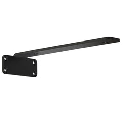 Shelf Bracket, 31cmL x 10cmW x 4.5cmH 6 Pcs, Heavy Duty Floating Shelf Brackets, Brackets for Shelves, 5mm Thick Matte Black L Shelf Bracket,Steel Shelving Brackets with 72.6 kg Load Capacity